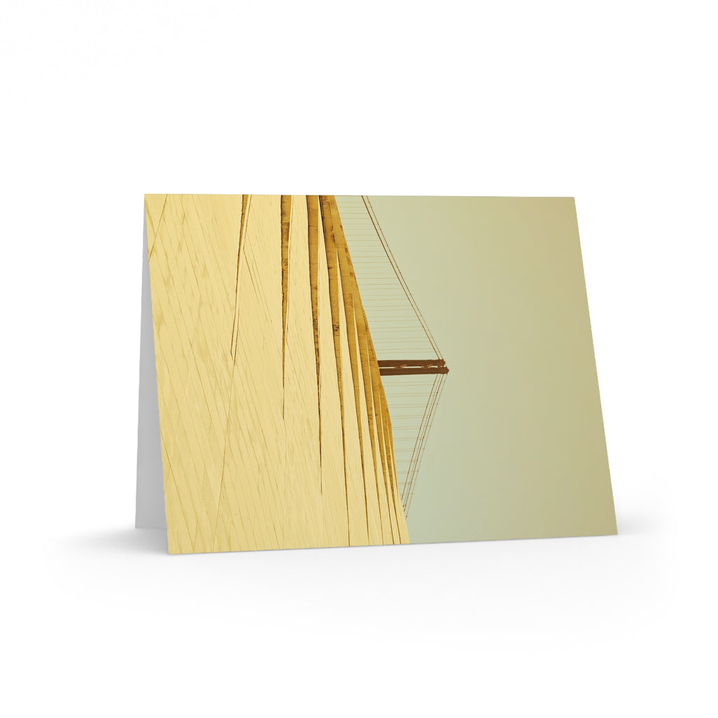 Lisbon's Tiled Dune and Bridge Greeting Card Set