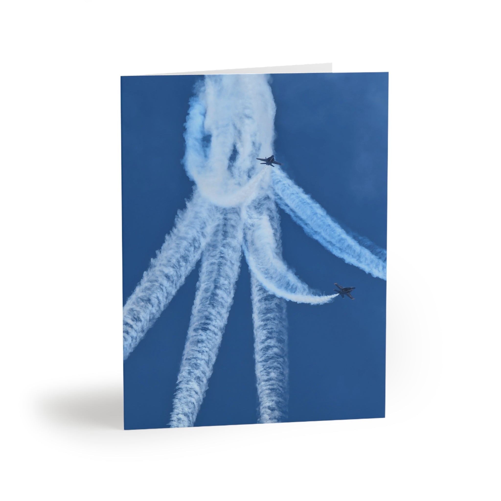 Blue Angels Skywriting in San Diego Greeting Card Set