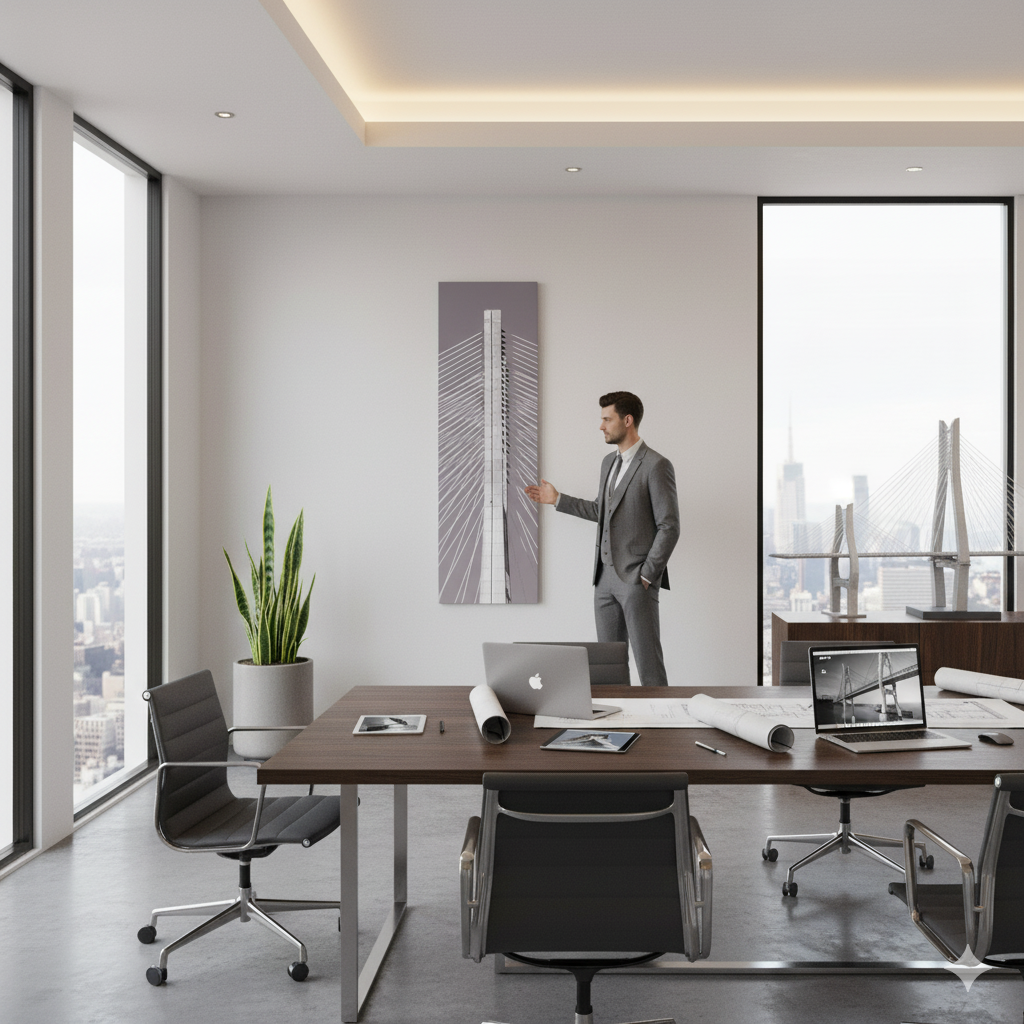 Vasco da Gama Bridge Vertical Canvas Prints